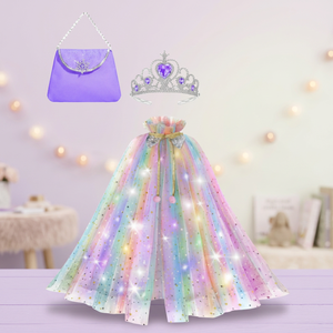 Baguettes de fée sirène pour enfants, accessoires en polyester à paillettes pour filles de 2 à 4 ans, accessoires de fête, bâtons magiques - Product Image 3