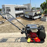 Machine de compacteur de PME-C80TN 20KN grand réservoir d'eau tenu dans la main de moteur diesel de honda pour le compacteur de plat