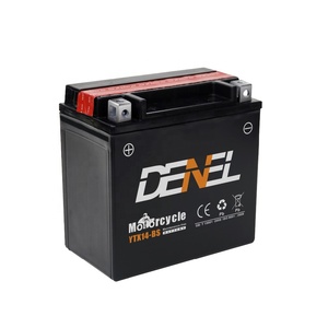 Hiệu suất cao 12V Bảo trì miễn phí máy phát điện pin <span class=keywords><strong>6dm7</strong></span> BATERIA Moto ytz10s denel YTX14-BS Pin xe gắn máy - Product Image 1