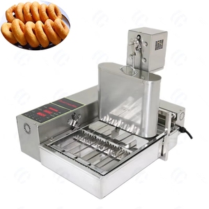Freidora de <span class=keywords><strong>Donuts</strong></span> Automática <span class=keywords><strong>PF</strong></span> de 4 Filas, Máquina Comercial Mini con Calentamiento Eléctrico de Acero Inoxidable 304, Capacidad de 1800 Piezas/hora - Product Image 5