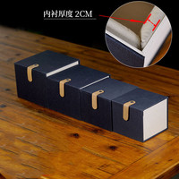 Kotak Hadiah Magnetik Mewah Logo Kustom Kotak Kaku Karton Tebal Kemasan Kertas Hitam Grosir Ukuran Sesuai Pesanan