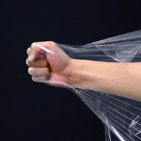 Rollo de Película Estirable Transparente de PE de Fábrica China, Envoltura Retráctil Autoadhesiva Transparente de LLDPE, Película Plástica de LLDPE MPE