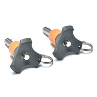 Goupilles à dégagement rapide en acier inoxydable et aluminium de 1/4 pouces Indexation Spring Ball Pin Plungers With Ring