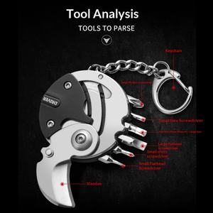 Wholesale Keychain Screwdriver Multifunctional Hexagon Coin Outdoor <b>Tool</b> Folding <b>Knife</b> Pocket Fold Mini Coltello Gear Pee - Product Image 6