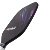 Livraison rapide Anyball marque fibre de carbone thermoformage Pickleball raquette PP-13mm noir Pickleball pagaie pour la formation