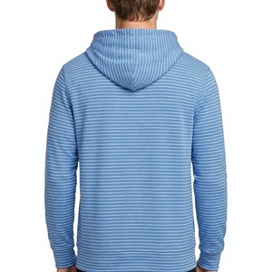 Vente en gros de sweats à capuche côtelés à rayures pour hommes, fabrication sur mesure, guide des tailles du marché américain, spécifications du produit - Product Image 3