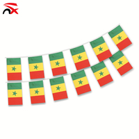 Nuoxin 2026 Série Drapeau du Sénégal Kit de Supporters de Football du Sénégal pour Matchs de Football Ensemble Cadeau Promotionnel en Polyester Design Créatif