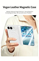 Coque en silicone liquide magnétique à effet d'ondulation pour iPhone 18 Fold, protection intégrale antichoc avec protection d'écran