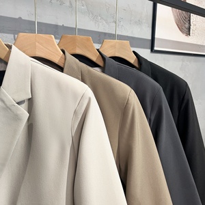 <span class=keywords><strong>Blazer</strong></span> <span class=keywords><strong>Oversize</strong></span> Fit e maniche corte che cadono sotto il gomito con tasche sui fianchi Button up <span class=keywords><strong>blazer</strong></span> da <span class=keywords><strong>uomo</strong></span> - Product Image 5