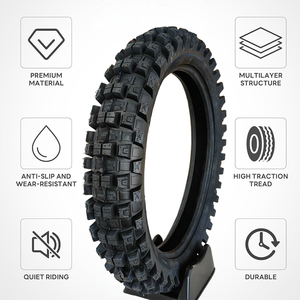 Pneu de moto sur mesure 110/90-19 XY-1607I 50% caoutchouc naturel, résistant à l'abrasion, pneu de rallye pour expéditions en zones arides et accidentées - Product Image 2