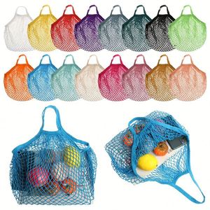 Bolsas de compras reutilizables de algodón, bolsas de malla para frutas, bolsas de playa, cero residuos, para el mercado de agricultores - Product Image 1