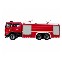 Camion de lutte contre l'incendie combiné eau-mousse-poudre sèche 6x4, 9000 kg d'eau, 2000 kg de mousse, 3000 kg de poudre sèche pour la brigade incendie urbaine