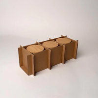Boîte d'expédition en carton ondulé personnalisée avec impression noire mate pour bougie, bocal en verre, bouteille