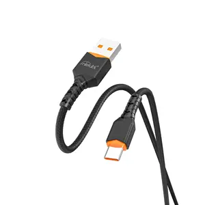 Mietubl热卖USB至C型聚酯扭曲编织PD 60w超快速充电数据线