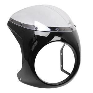 Moto Universal Cafe Racer <span class=keywords><strong>faro</strong></span> manillar <span class=keywords><strong>carenado</strong></span> parabrisas Kits para faros redondos con un diámetro 16cm-18cm - Product Image 6