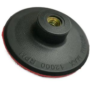 80mm 100mm de goma de plástico de disco de lijado respaldo Pad para la ronda de mango M14 de respaldo de espuma de