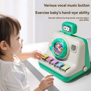 TOPSKY TOYS Clavier éducatif multifonctionnel - Jouet sensoriel pour bébés et enfants, fonctionne à piles, 5 gammes de sons, mini, mignon, avec lumière et musique - Product Image 4