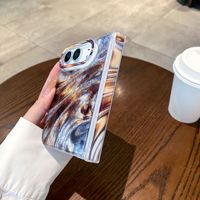 Étui de luxe à paillettes dégradées pour iPhone Duo Apple 18 Fold, étui de protection d'écran pliable avec protection de la charnière