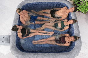 Bestway 60161, bañeras de spa, salas de sauna, cama, equipo de lujo, bañera de hidromasaje inflable con Control de aplicación, 5-7 personas - Product Image 5