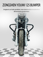 Barres de protection Zongshen YOMI 125 ZS125-5A, pare-chocs avant anti-chute, accessoires de protection pour moto cruiser, acier au carbone noir