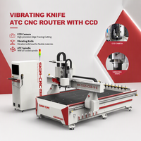 Mesin Router CNC Pengganti Alat Otomatis Industri Dengan Pisau Getar & Sistem Visual CCD untuk Pemotongan Material Fleksibel MDF Akrilik