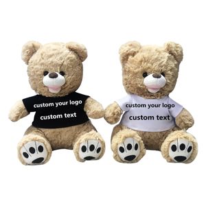Fabricante de Osos de Peluche Personalizados con MOQ Bajo, Rellenos de Algodón PP, con Camiseta con Logotipo de la Empresa, para Regalos Corporativos - Product Image 1