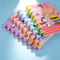 Cuaderno Espiral A5 de Snoopy, Bonito Cuaderno con Espiral y Páginas Rayadas, Diario para Estudiantes, Regalo de Papelería Escolar