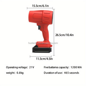 <span class=keywords><strong>Saker</strong></span> Souffleur de feuilles sans fil Nettoyeur de poussière portable Étui vert avec 1 batterie Vitesse réglable pour patio et camping Cadeau de qualité bricolage - Product Image 3