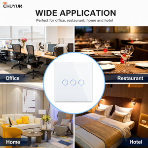 Interrupteur intelligent Tuya WiFi Zigbee <span class=keywords><strong>Ewelink</strong></span> Matter avec panneau en verre, étanche, compatible Tuya/Alexa/Google, sans fil neutre - Product Image 4