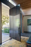 CBMMart US Villa Porte d'entrée principale Portes pivotantes en bois au design moderne