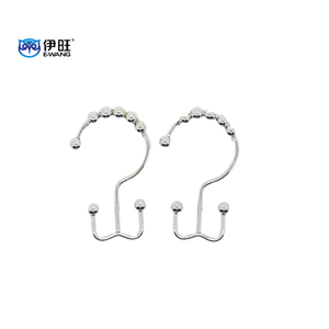 Shower <b>Curtain</b> Double Ring <b>Curtain</b> Side <b>Hooks</b> Double Shower <b>Curtain</b> <b>Hooks</b> - Product Image 3