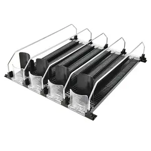 TXL661 Refrigerador Soda Can Organizador Empujador automático Cocina Soporte para botella de agua Supermercado Bebida Pusher Cup Storage Rack