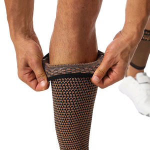 Koperen Kuitsteun Steun Nylon Kuit Compressiehuls Hoge Elastische Ademende Voetloze Beenmouw - Product Image 4