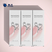 Boîte d'emballage cosmétique en papier pour crème pour le visage, pliable, personnalisée, écologique, avec gaufrage UV et pelliculage brillant