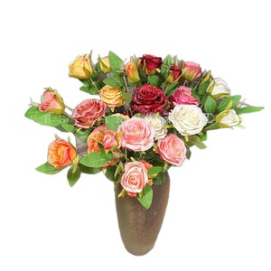 Bouquet de roses artificielles Junheyuan 202, décoration intérieure pour mariage et maison, arrangement floral - Product Image 5
