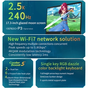 Ordinateur portable de jeu pour étudiant <span class=keywords><strong>MSI</strong></span> Thor 17,3 pouces QHD 240 Hz, processeur 7 7840HX, carte graphique RTX 4060, 16 Go de RAM DDR5, SSD 1 To Gen4 - Product Image 5