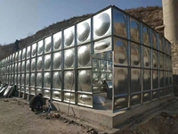 Réservoir d'eau en acier inoxydable SS304 boulonné BDF HUAXIANG avec revêtement de qualité alimentaire, argenté, pour le traitement de l'eau potable, filtre à eau