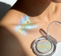 Fard à paupières arc-en-ciel avec logo personnalisé, surligneur, poudre lumineuse pour le maquillage des yeux de fête, pour les tons de peau clairs et foncés