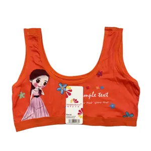 Fashionable Young Girls Junior Bra Active Children Casual Sports Bra Reliable Little Girls Training Bra For Teenager