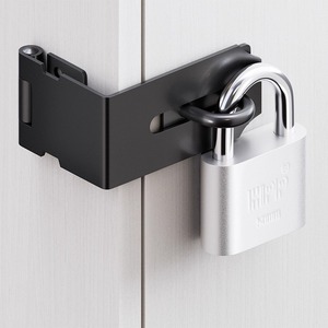 กุญแจล็อคตู้สแตนเลส Zhan Han รุ่น ZH201A สีดำด้าน ดีไซน์ทันสมัย เรียบง่าย ใช้ได้กับตู้เสื้อผ้าและประตู - Product Image 1