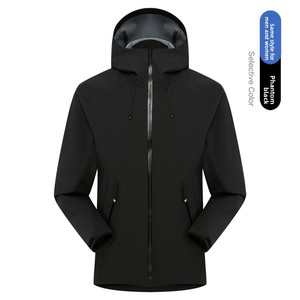 Nueva <span class=keywords><strong>Chaqueta</strong></span> con Capucha de Tejido Softshell <span class=keywords><strong>para</strong></span> Hombre <span class=keywords><strong>y</strong></span> <span class=keywords><strong>Mujer</strong></span>, Estilo Rústico, Impermeable, Casual, Deportiva, de Manga Larga, Combinable con Todo - Product Image 3