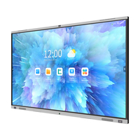 Tableau blanc interactif infrarouge 4K de 98 pouces à 20 points tactiles, écran commercial avec système d'exploitation Android, 8 Go de RAM, pour l'école et le bureau