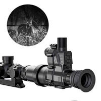 Lunettes de vision nocturne HENBAKER NV700S à clipser, connectivité Wi-Fi infrarouge, grossissement 4x-14x, capteur 1080p pour utilisation en extérieur