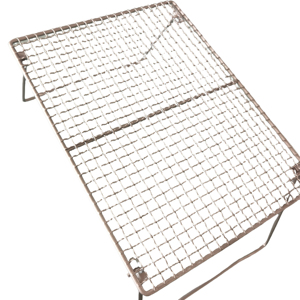 Titânio portátil Grill <span class=keywords><strong>Net</strong></span> Mesh para Outdoor Camping Caminhadas Woven Plain Weave Barbecue <span class=keywords><strong>Wire</strong></span> Cloth Outdoor <span class=keywords><strong>Wire</strong></span> Mesh para Churrasco - Product Image 1
