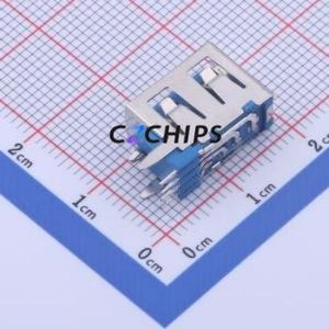 906-562A1058D10200 USB Connector Through hole Component (THT) Connector Type-A USB 2.0 Female Side Insert - Product Image 2