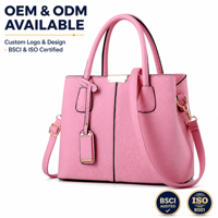 Sac à main léger en cuir PU pour femmes, 460 grammes, sac fourre-tout carré avec 16 couleurs pour la distribution en gros multi-marchés