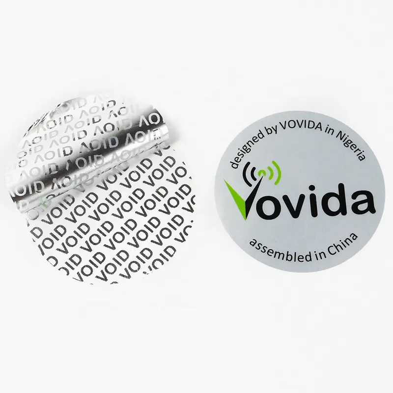 Adesivo autoadesivo impermeável personalizado, etiqueta void evidente void etiqueta de aviso etiqueta a4