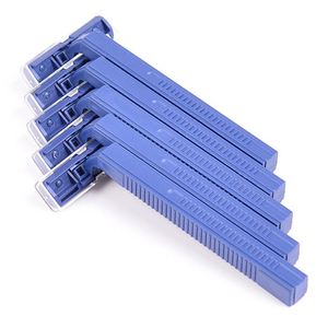 Classic Twin Blade <b>Razor</b> Fixed <b>Head</b> Design With Lubricating Strip Comfort Grip Handle for Household Use Custom Logo - Product Image 1