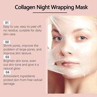 Offre Spéciale Masque Facial au Collagène Crème Visage Nuit Enveloppant Masque Hydrolysé Pelliculable Hydratant Gelée Soin Peau Cosmétique Collagène