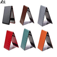 Porte-cartes de score de golf en cuir PU de qualité supérieure, multi-couleurs, effet peau de crocodile, léger, imperméable, durable, 11*19cm